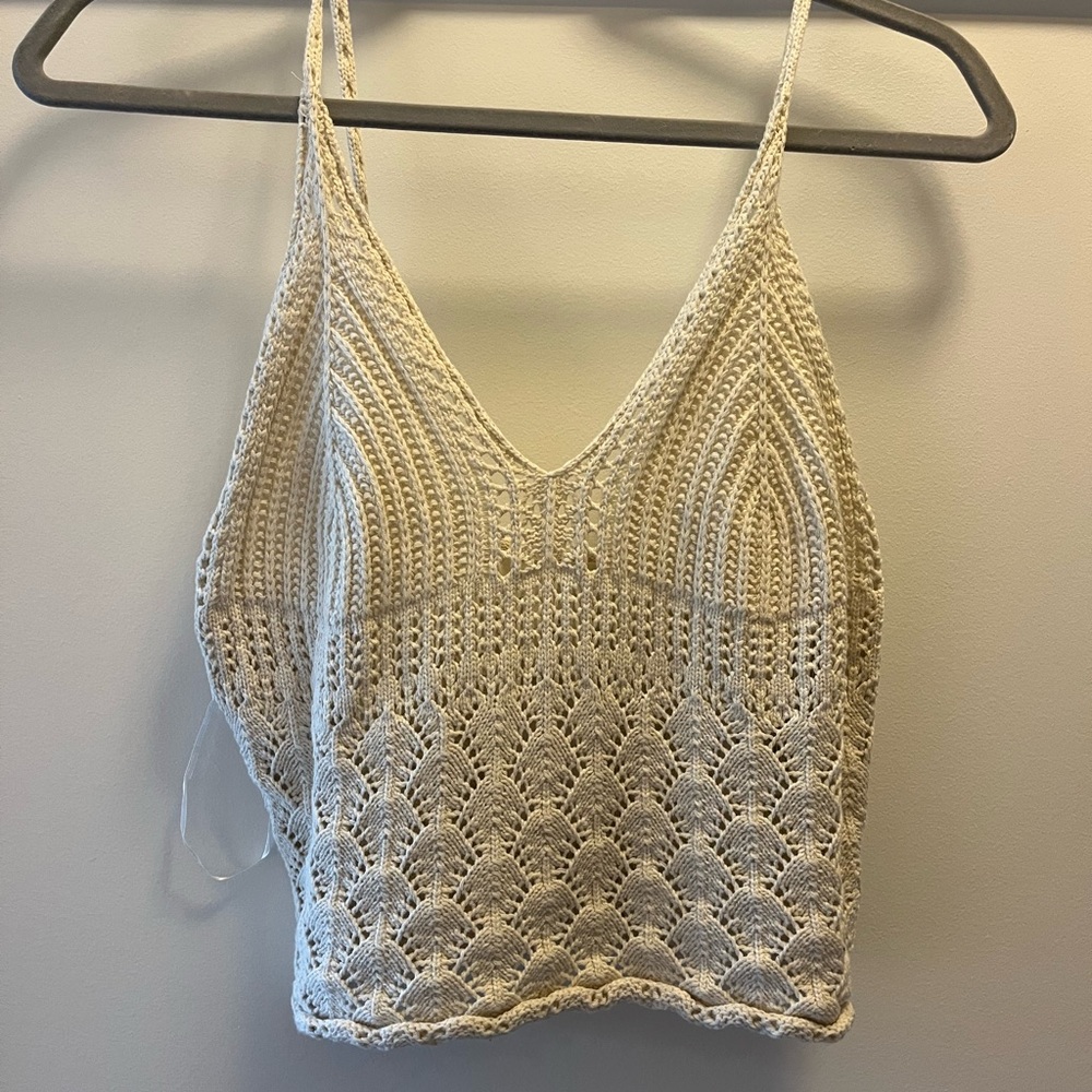 H&M crochet tank- size small- never worn!
